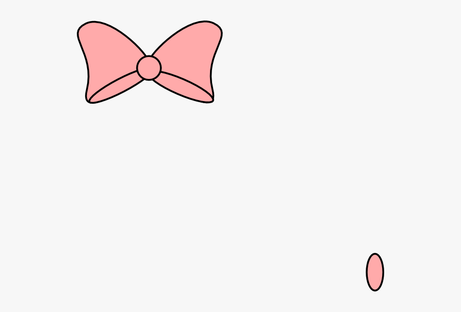 Small Pink Bow Clipart, Transparent Clipart