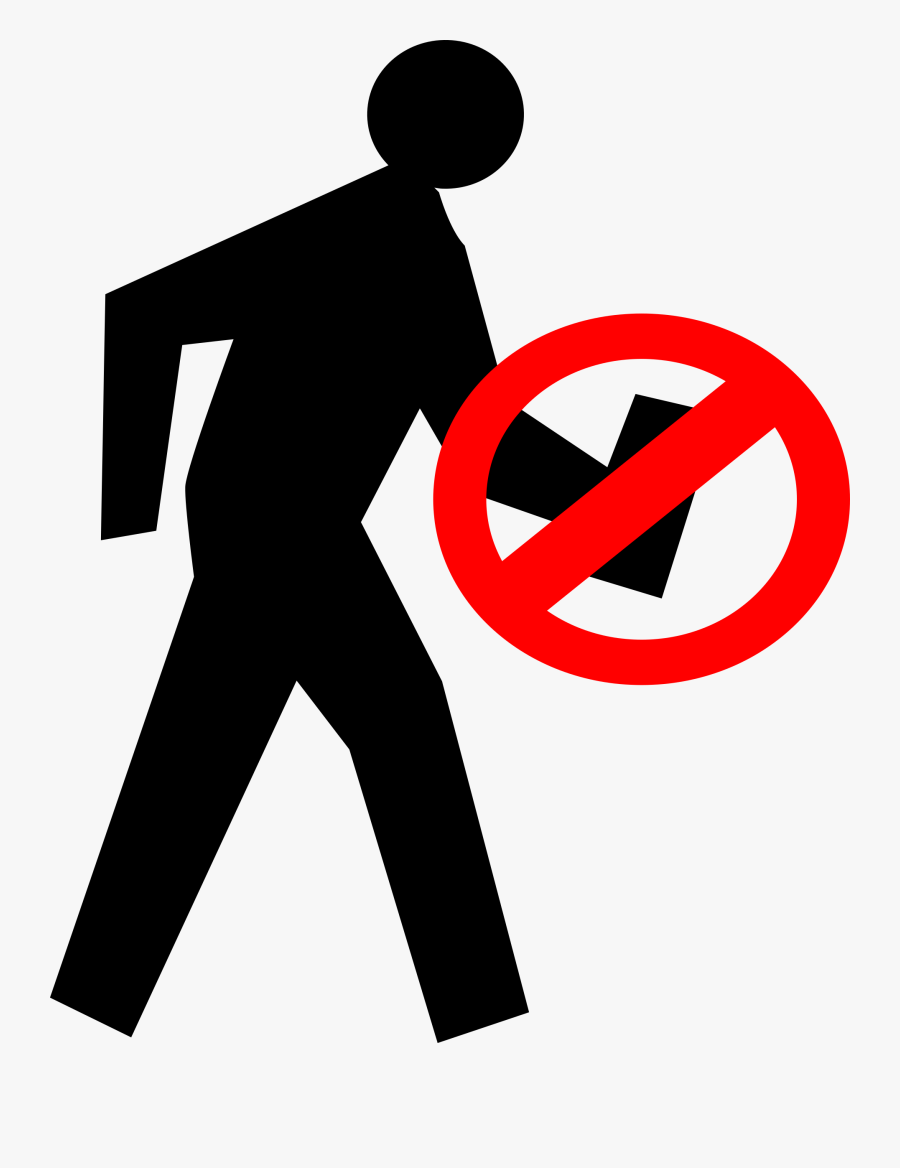 Symbol,signage,trademark - No Cell Phone Walking Icon, Transparent Clipart