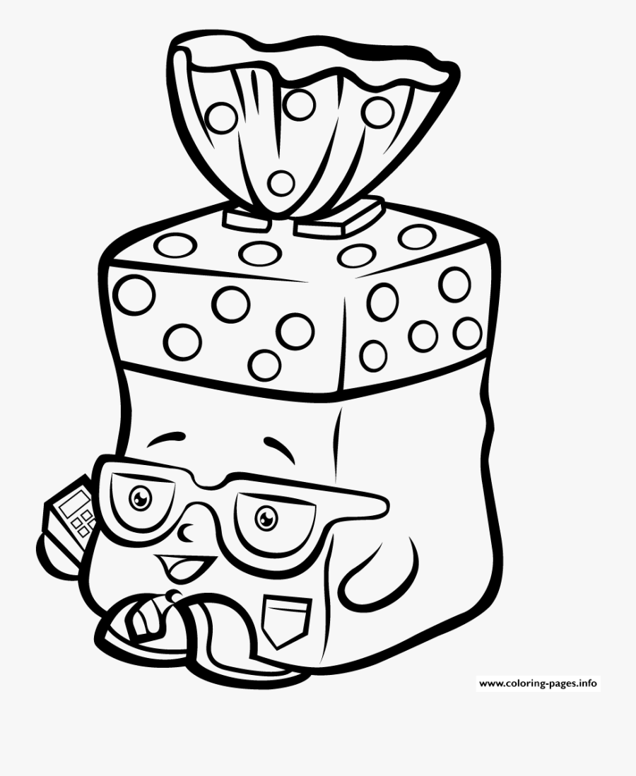 Shopkin Drawing Svg Royalty Free Download - Shopkin Colouring Pages, Transparent Clipart