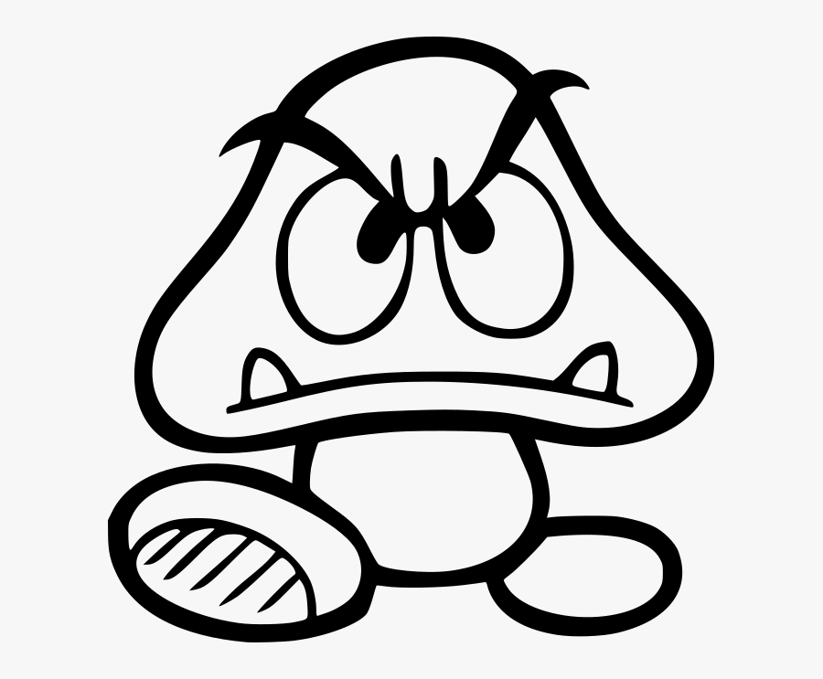 Goomba Decal, Transparent Clipart
