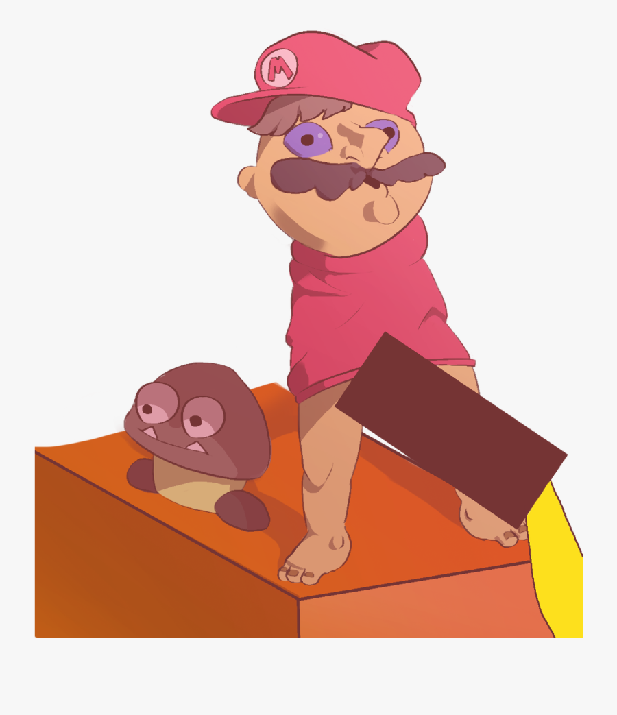 Pink Cartoon Mammal Vertebrate Nose Male - Mario Pissing, Transparent Clipart