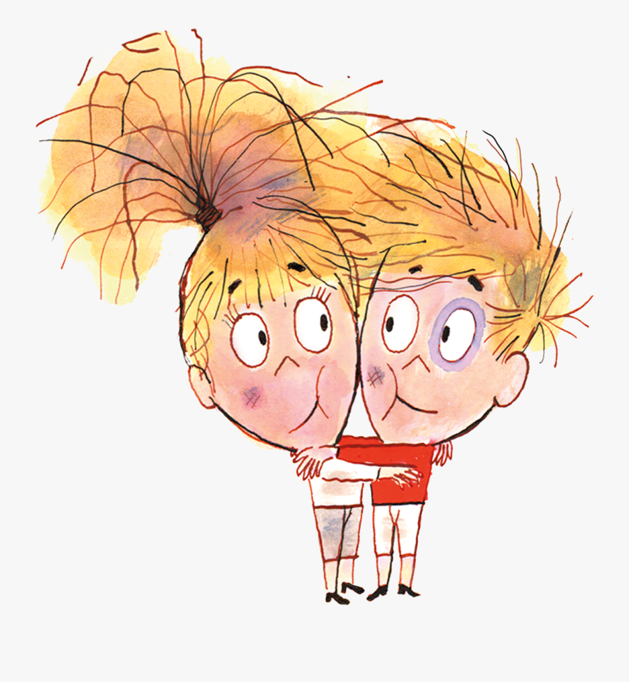 Hug It Out Kids - Cartoon, Transparent Clipart