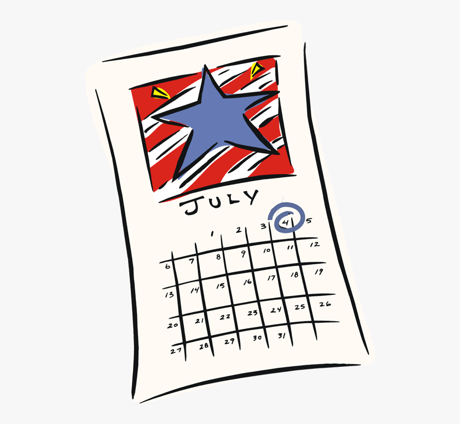 Independence Day July Calendar Clip Art 4th Of July