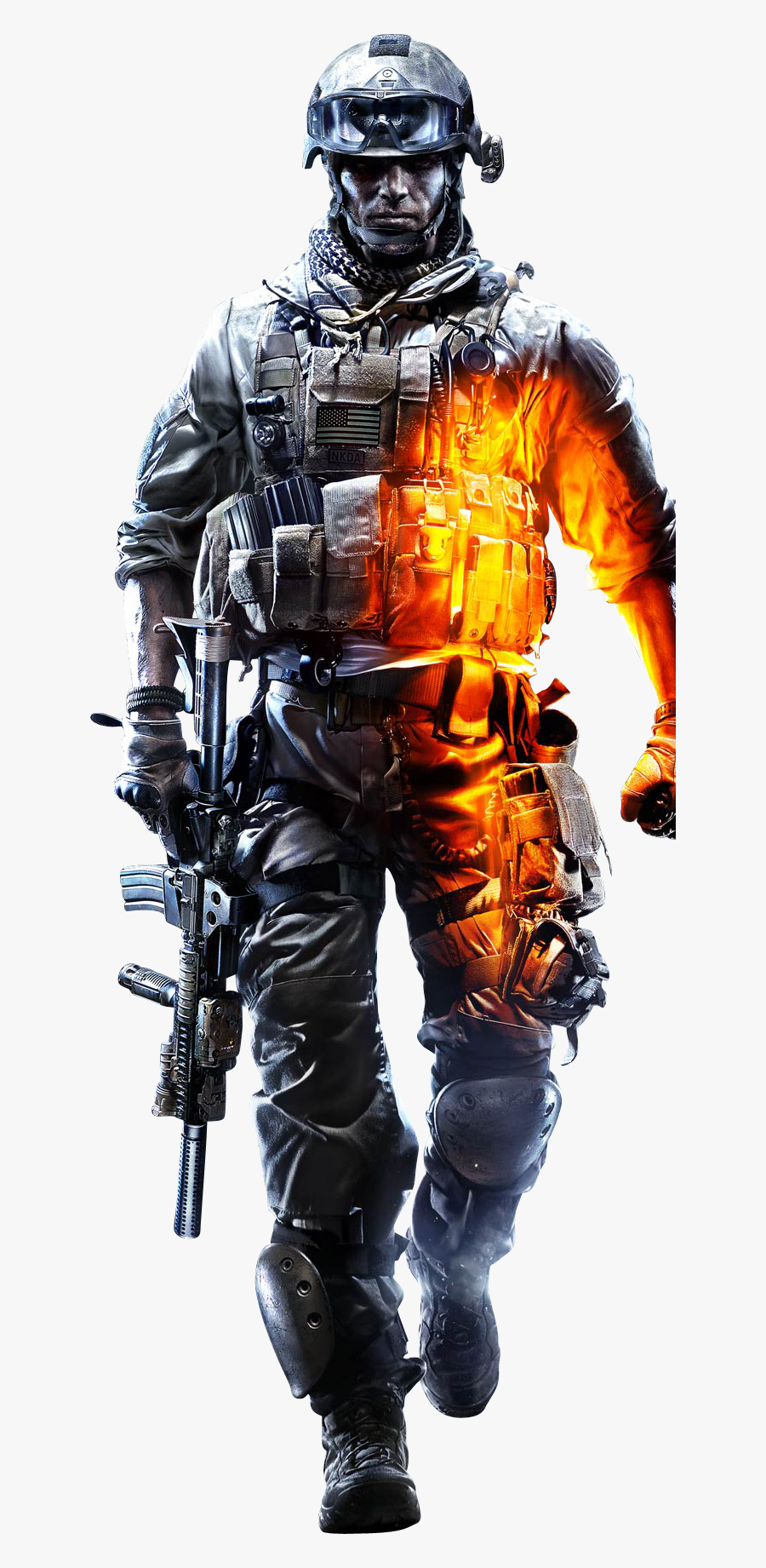 Battlefield 3 Cover Soldier, Transparent Clipart