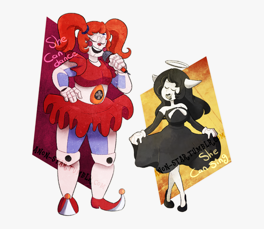 Dance And Sing By - Circus Baby And Alice Angel, Transparent Clipart