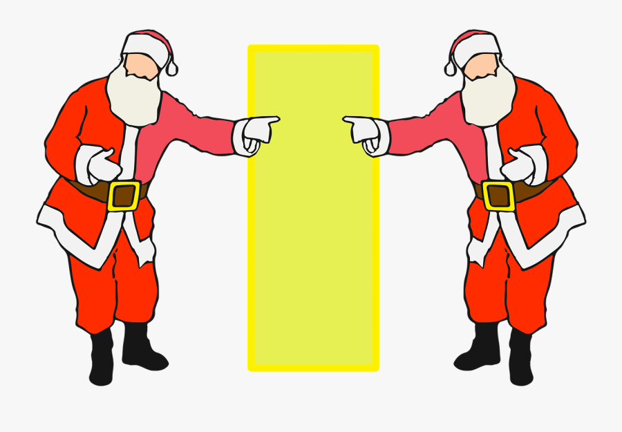 Background Claus Full Length - Santa Claus Señalando Png, Transparent Clipart