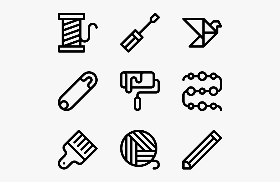 Handcrafts - Dog And Cat Icons, Transparent Clipart