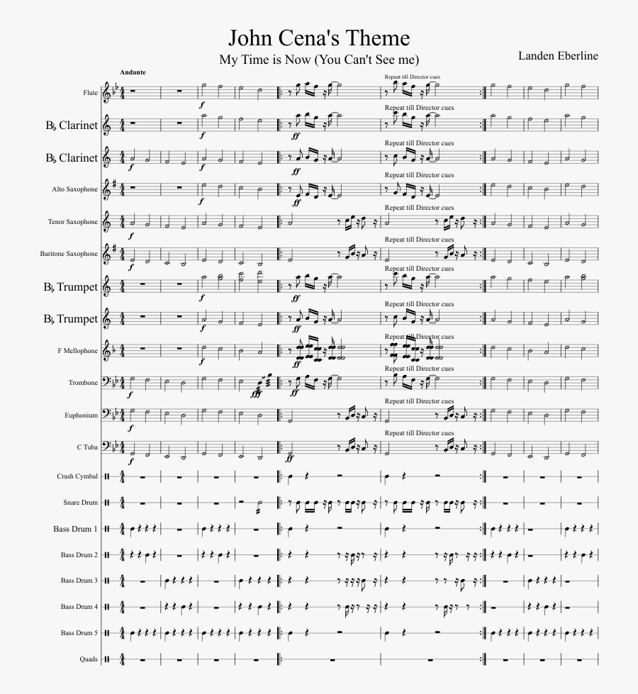 John Cena Png 2015 -john Cena"s Theme Sheet Music Composed - John Cena, Transparent Clipart