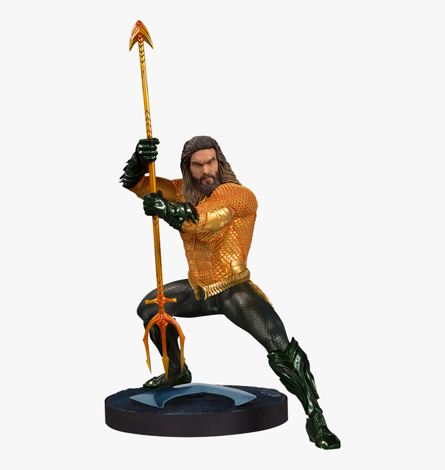 Dc Collectibles Aquaman Statue - Aquaman 2018 Statue, Transparent Clipart