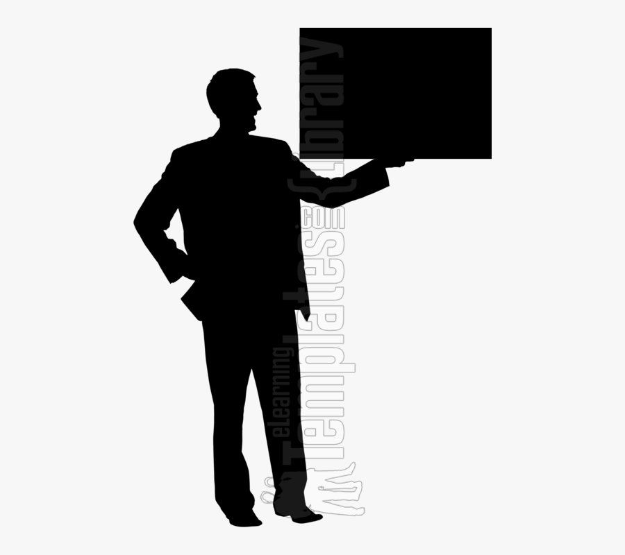 Black Silhouette Man - Silhouette Of Man No Background, Transparent Clipart