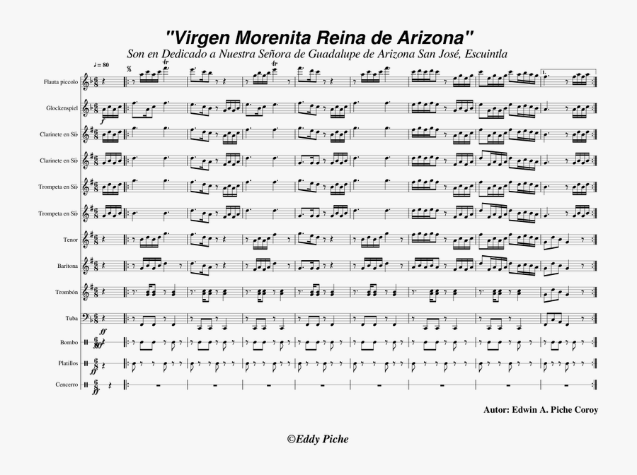 Transparent Virgen De Guadalupe Png - Vigen De Guadalupe Clarinet Music Sheets, Transparent Clipart