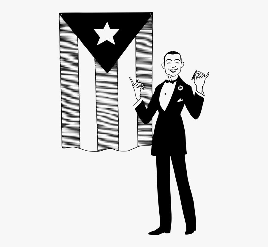 Standing,human Behavior,formal Wear - Cuban Man Cartoon, Transparent Clipart