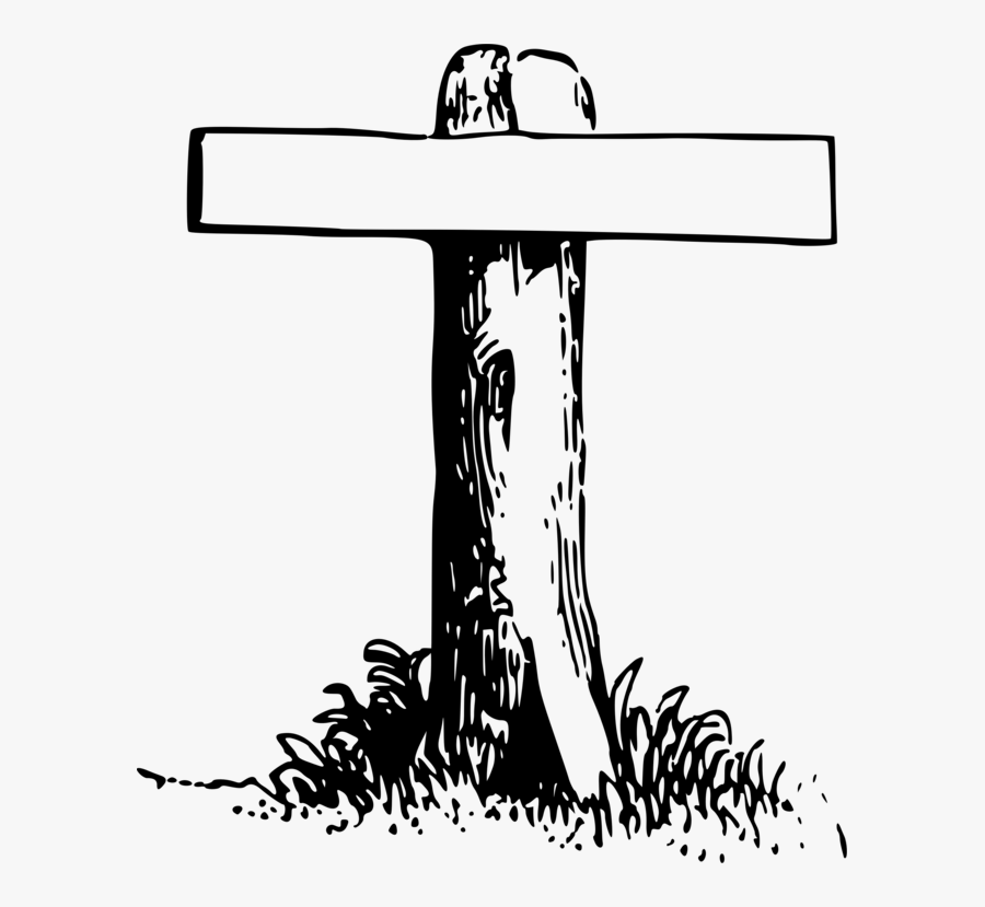 Line Art,art,blackandwhite - Cross, Transparent Clipart