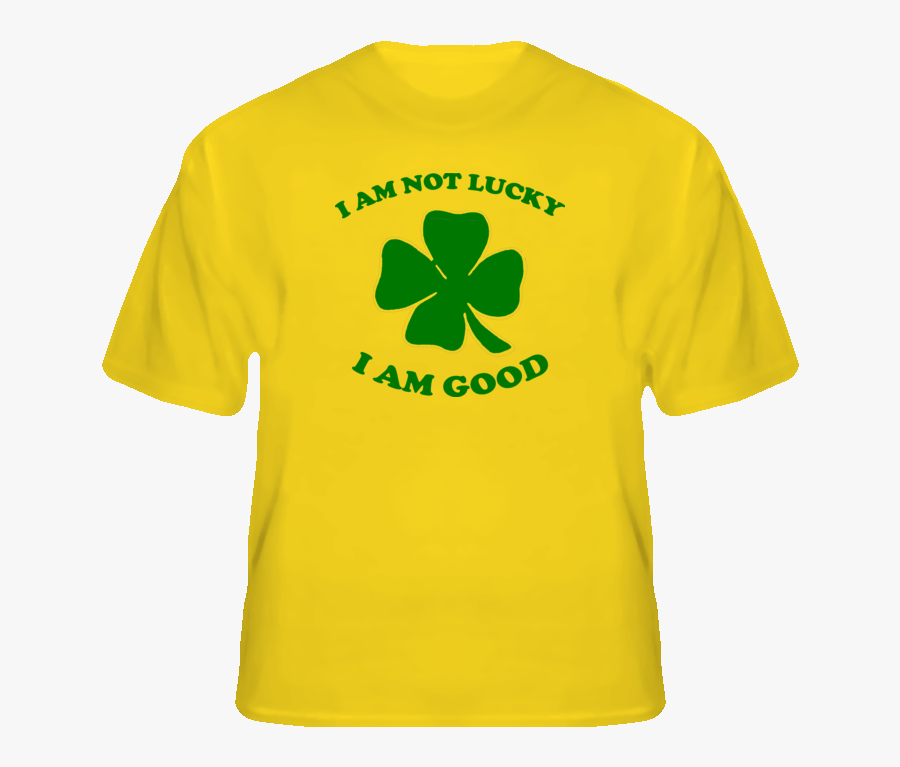 I Am Not Lucky I Am Good Funny Irish 4 Leaf Clover - Minecraft Pig Shirt, Transparent Clipart