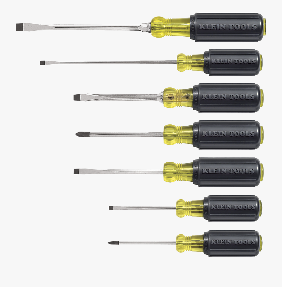 Screwdriver - Klein Tools Screwdriver Set, Transparent Clipart