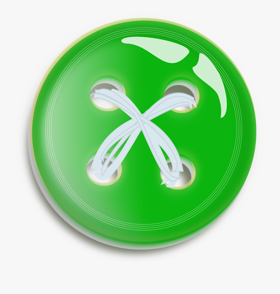 Clothes Button Png - Clipart Green Button, Transparent Clipart