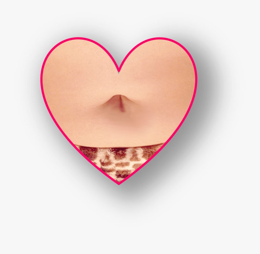Transparent Belly Button Png - Heart, Transparent Clipart