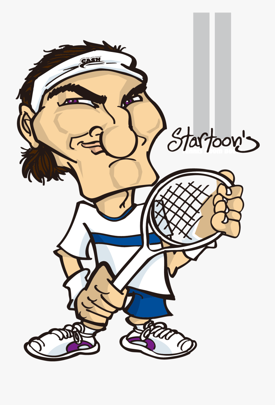 Badminton Clipart Boy - Tennis Boy Cartoons Png, Transparent Clipart
