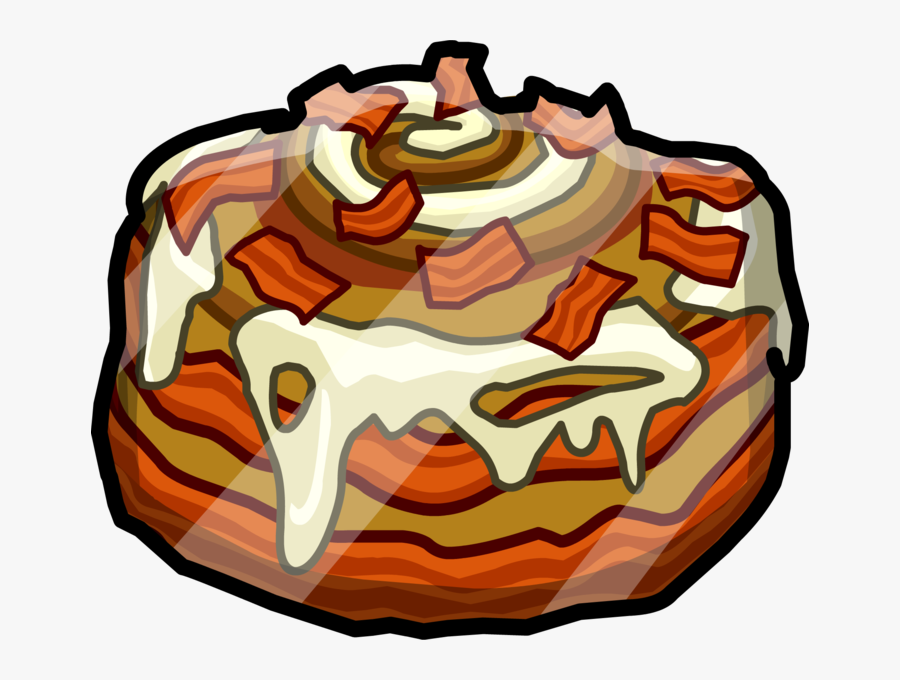 Club Penguin Breakfast Bun, Transparent Clipart