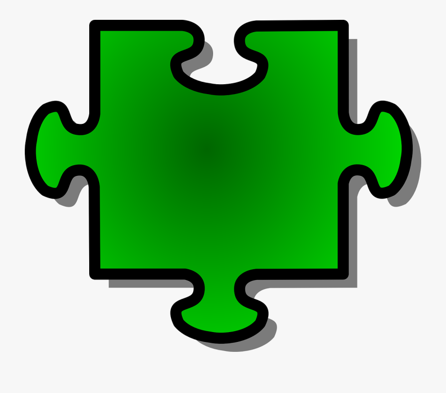Jigsaw Puzzle Piece Shape Green Png Image Puzzle Pieces