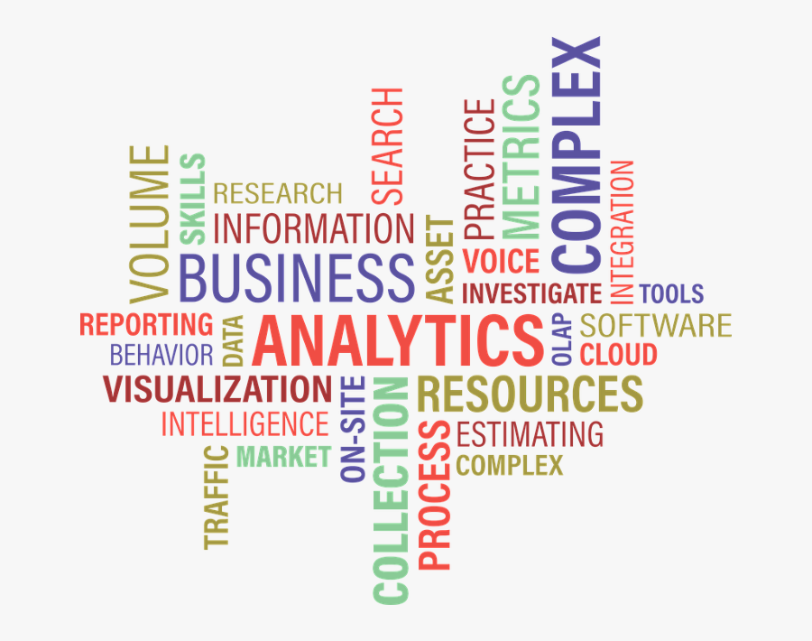 Data Analytics Word Cloud, Transparent Clipart
