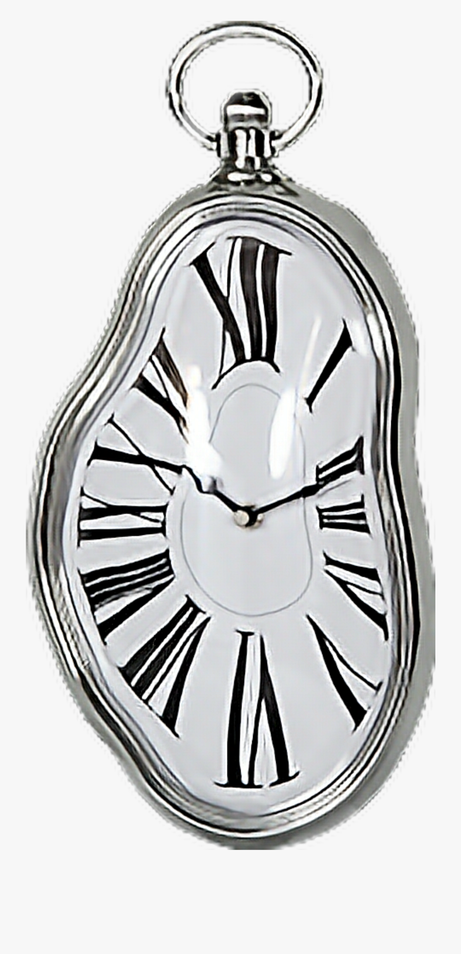 Transparent Melting Clock Clipart - Wall Clock Dali, Transparent Clipart