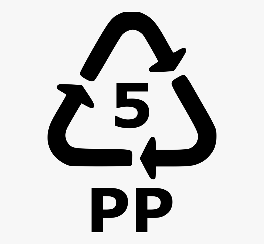 Area,text,symbol - Simbolo De Reciclaje 5, Transparent Clipart