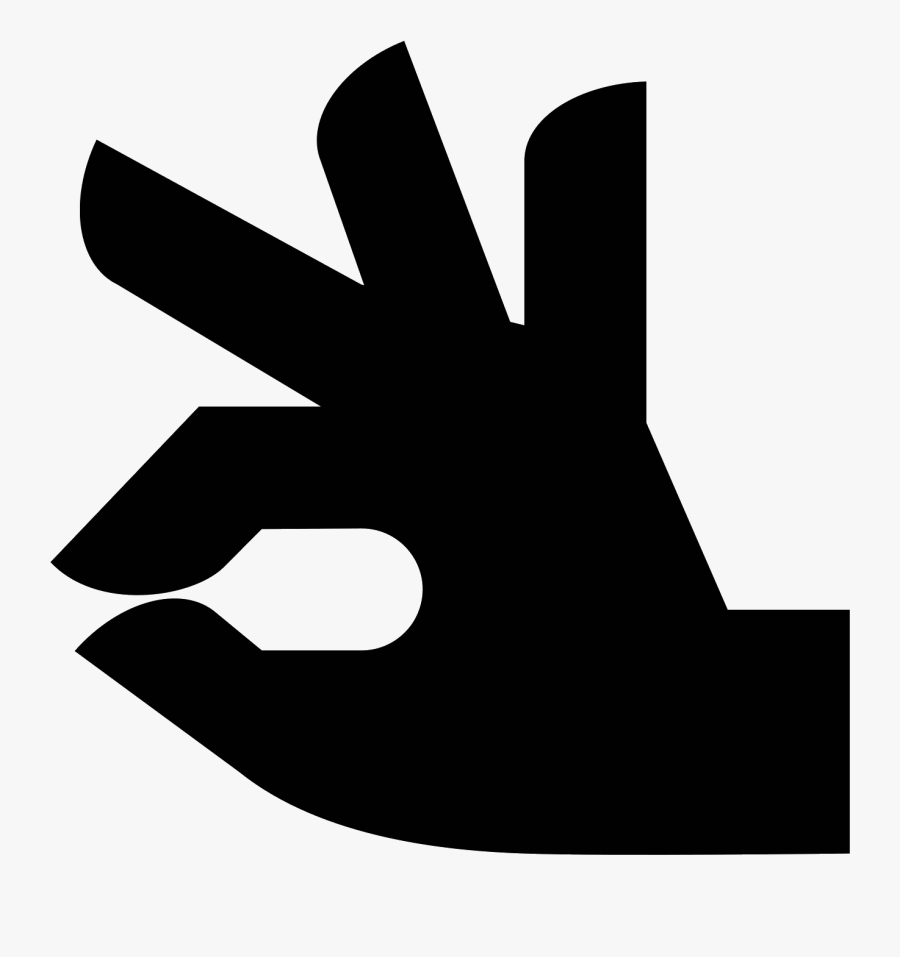Hand Icon Clipart , Png Download - Ok Hand Icon, Transparent Clipart