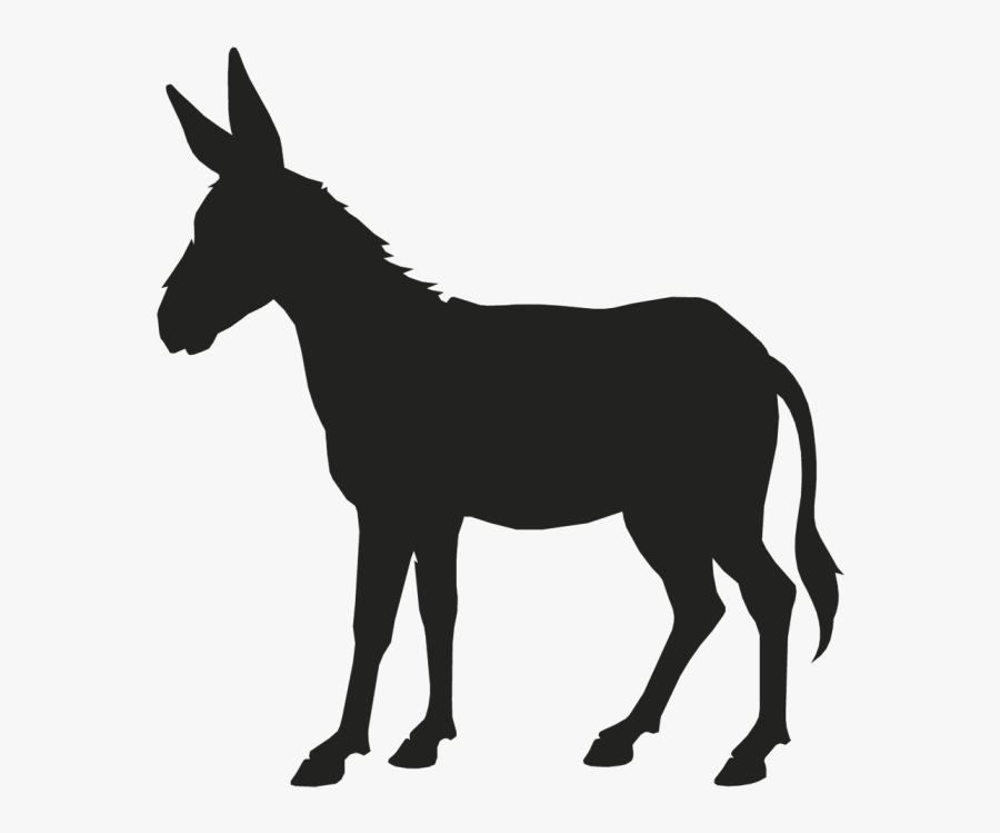 Donkey Mule Vector Graphics Clip Art Portable Network - Donkey Head Silhouette, Transparent Clipart