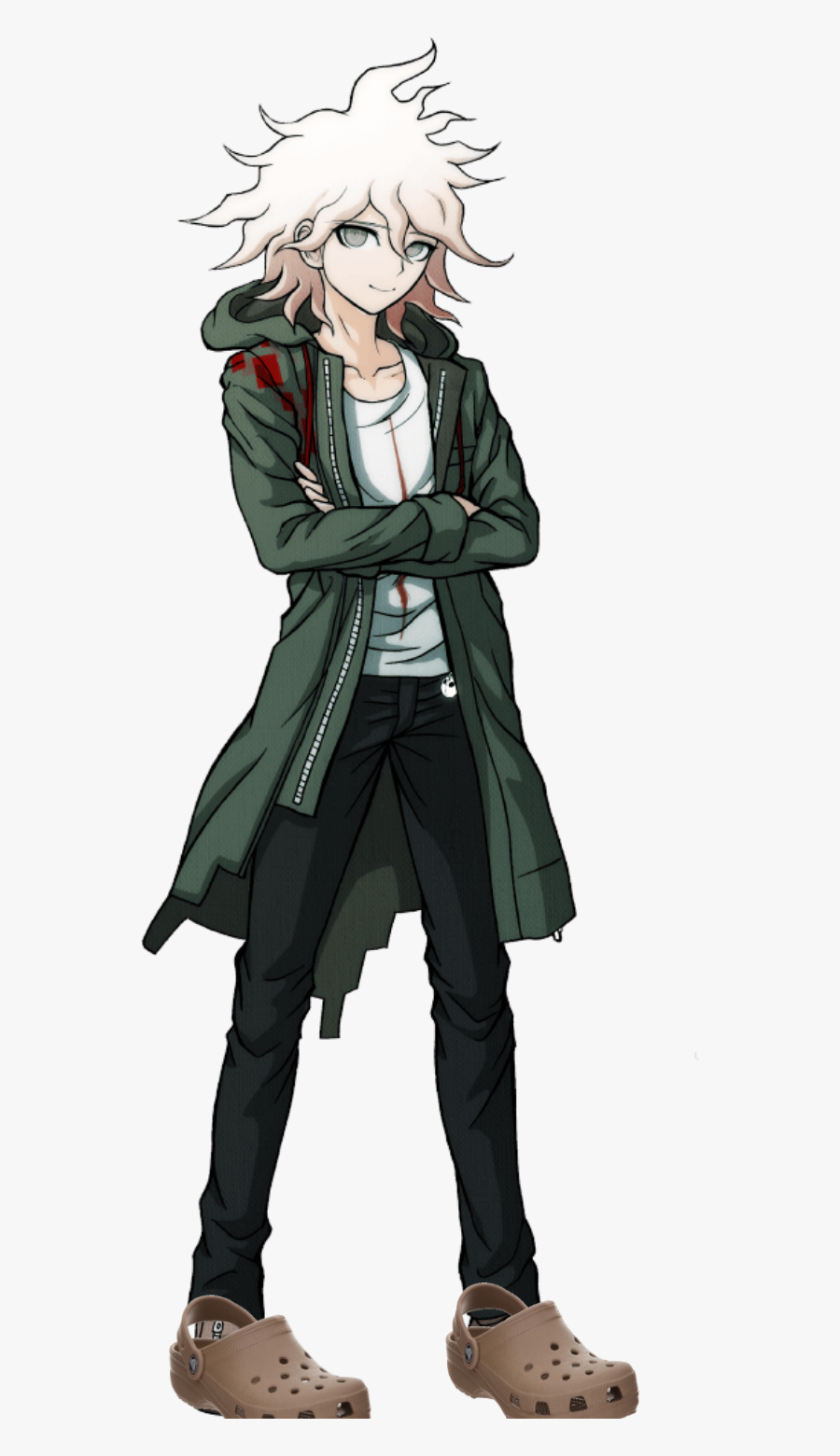 Transparent Crocs Clipart - Nagito Komaeda, Transparent Clipart
