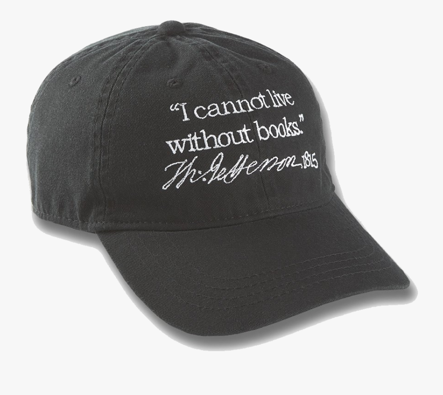 Cannot Live Without Books Hat, Transparent Clipart