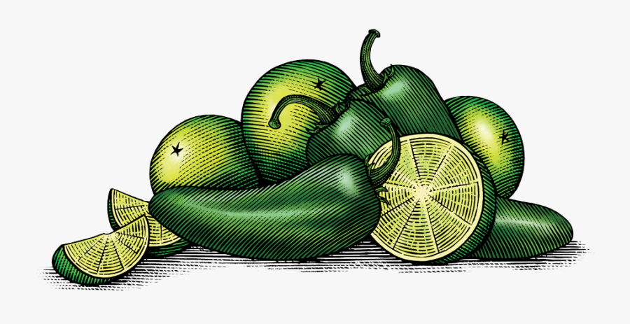Jalapeno Lime Web - Illustration, Transparent Clipart