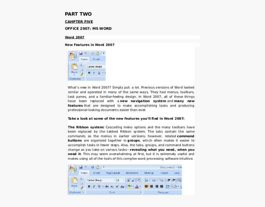 Microsoft Word 2007, Transparent Clipart