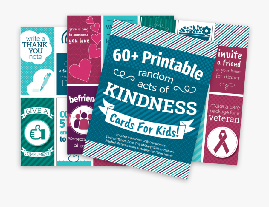 Random Acts Of Kindness Cards For Kids, Transparent Clipart