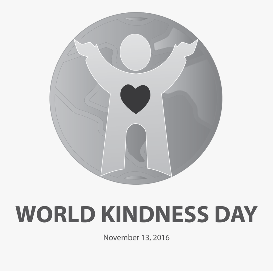 Black And White World Kindness Day November 13 2018, Transparent Clipart