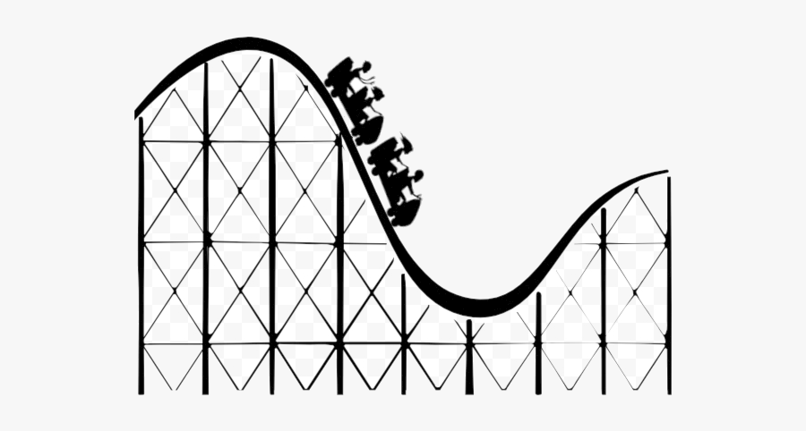 Roller Coaster Transparent Free Clipart Png - Simple Roller Coaster Clipart, Transparent Clipart