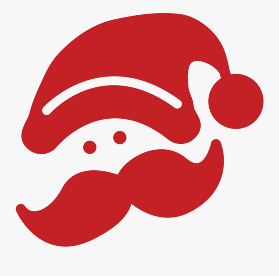 Christmas Mustache, Transparent Clipart