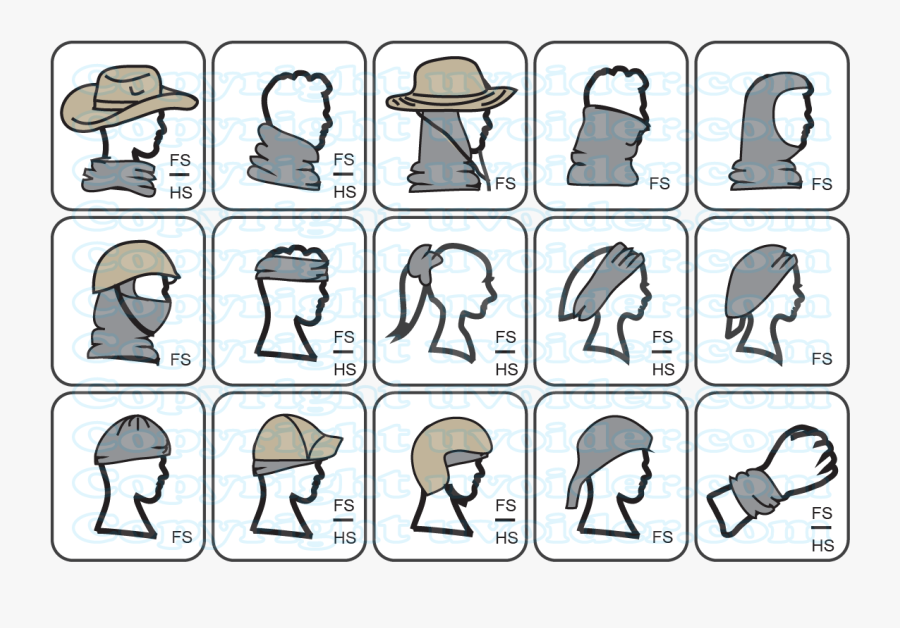 How To Wear Your Uvoider Headwear, Transparent Clipart