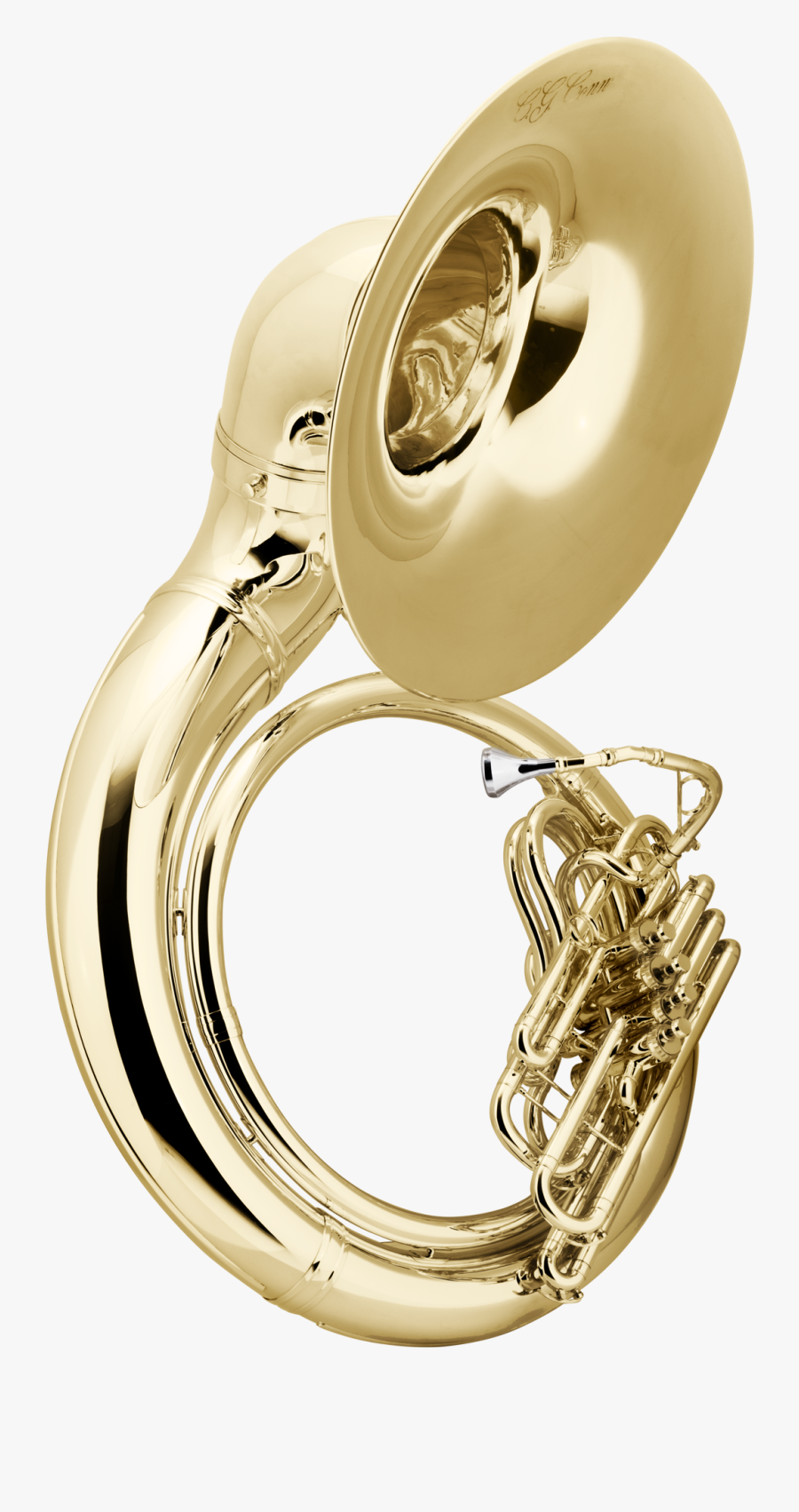 Brass Instrument,musical Instrument,wind - Conn 4 Valve Sousaphone, Transparent Clipart