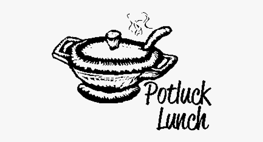 Fall Potluck Cliparts - Black And White Potluck Dishes, Transparent Clipart