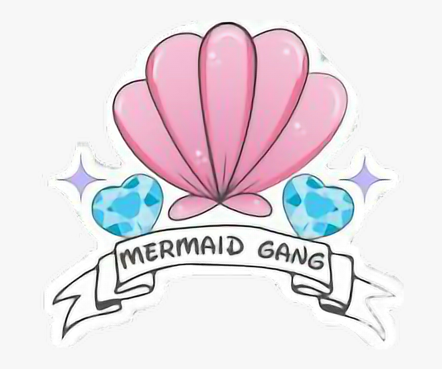#tumblr #muscheln #shell #mermaid #pink #aesthetic - Stickers Tumblr Mermaid, Transparent Clipart
