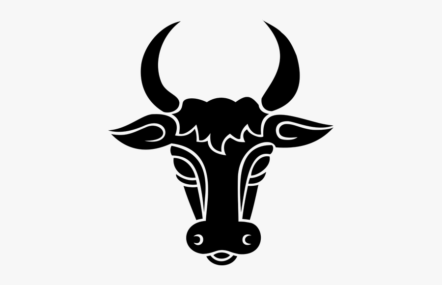 Bull"s Head Silhouette - Bulls Head Silhouette Png, Transparent Clipart
