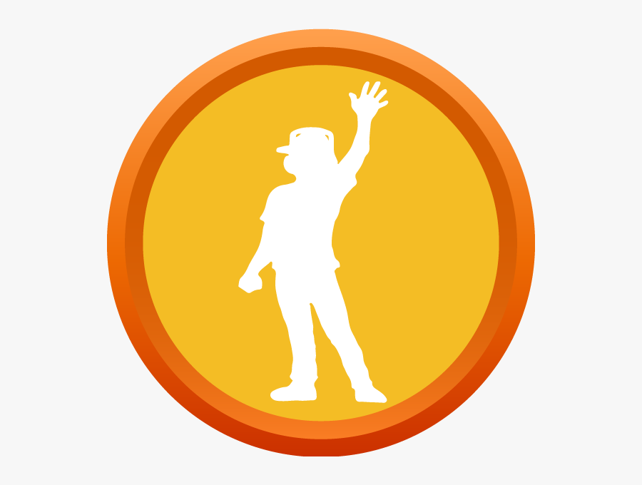 Sliver Spotlight Badge, Transparent Clipart