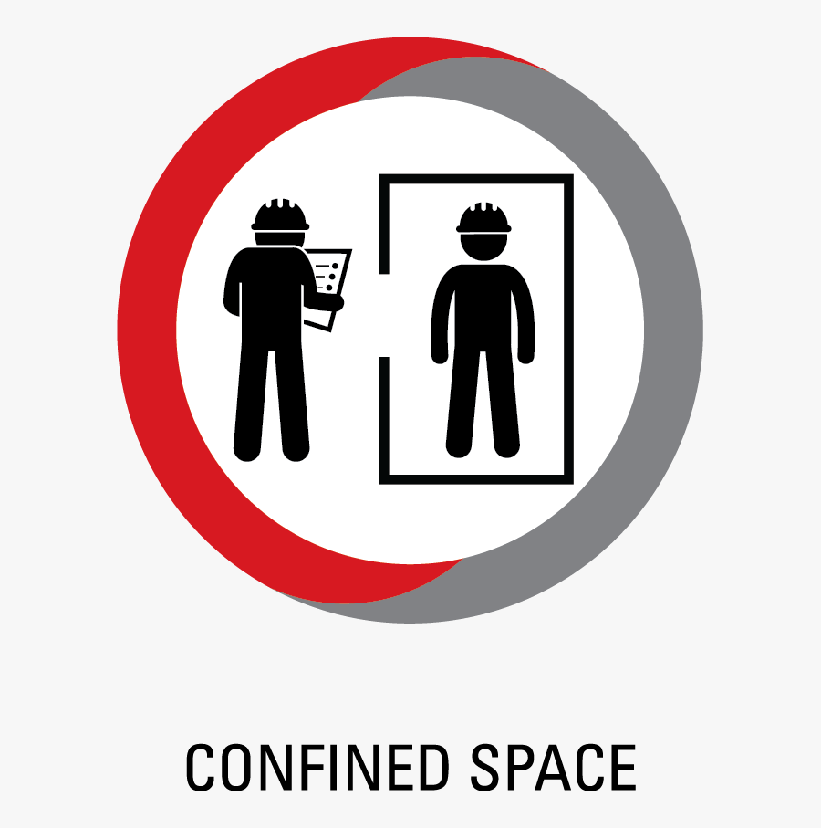 Confined Space Safety Icon, Transparent Clipart