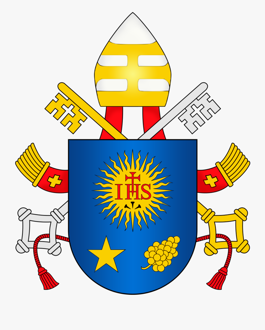 Coat Of Arms Of Franciscus Eidted - Pope Francis Coat Of Arms, Transparent Clipart