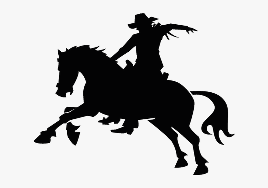 Cowboy Vector Graphics Rodeo Silhouette Image - Oklahoma Musical Logo Transparent, Transparent Clipart