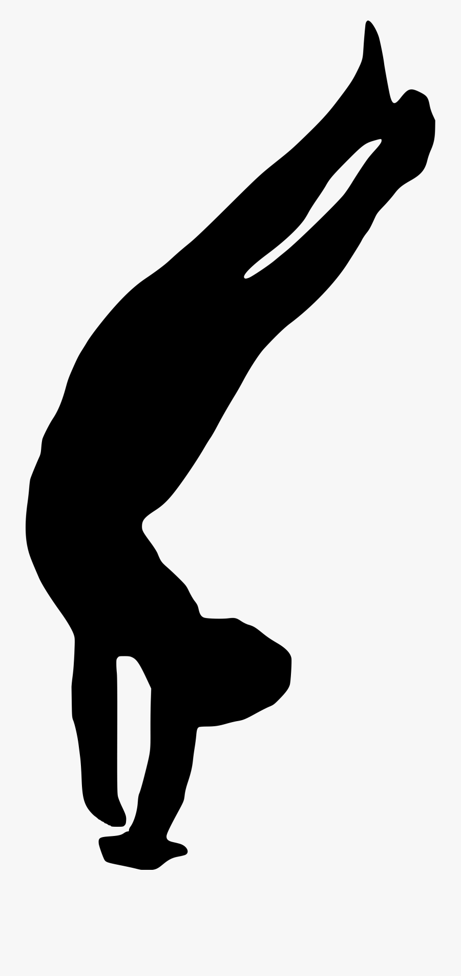Transparent Gymnastics Clipart - Male Gymnastics Silhouette Svg, Transparent Clipart