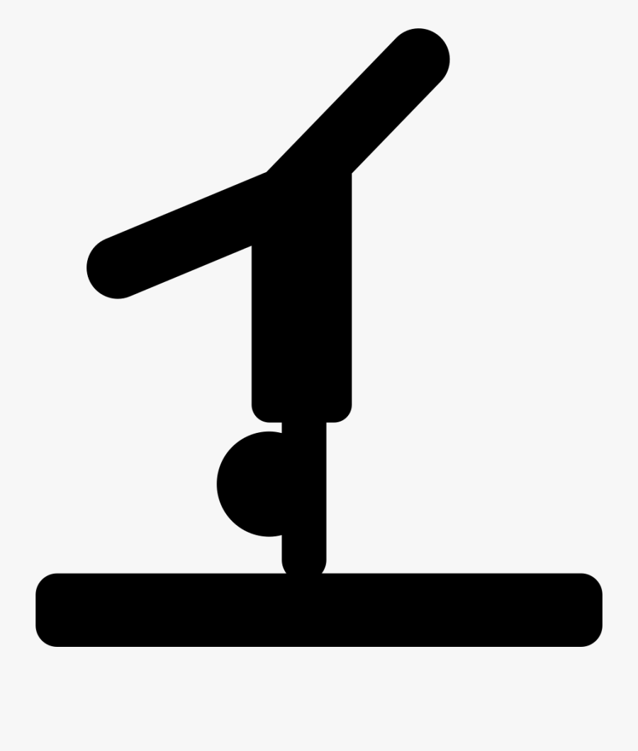 Gymnast Posture Silhouette Comments - Sign, Transparent Clipart