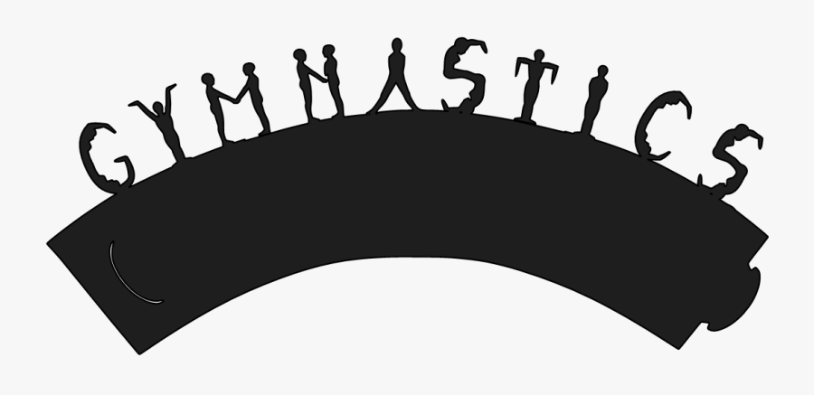 Cupcake Wrapper For Gymnastics - Gymnastics Word Png, Transparent Clipart