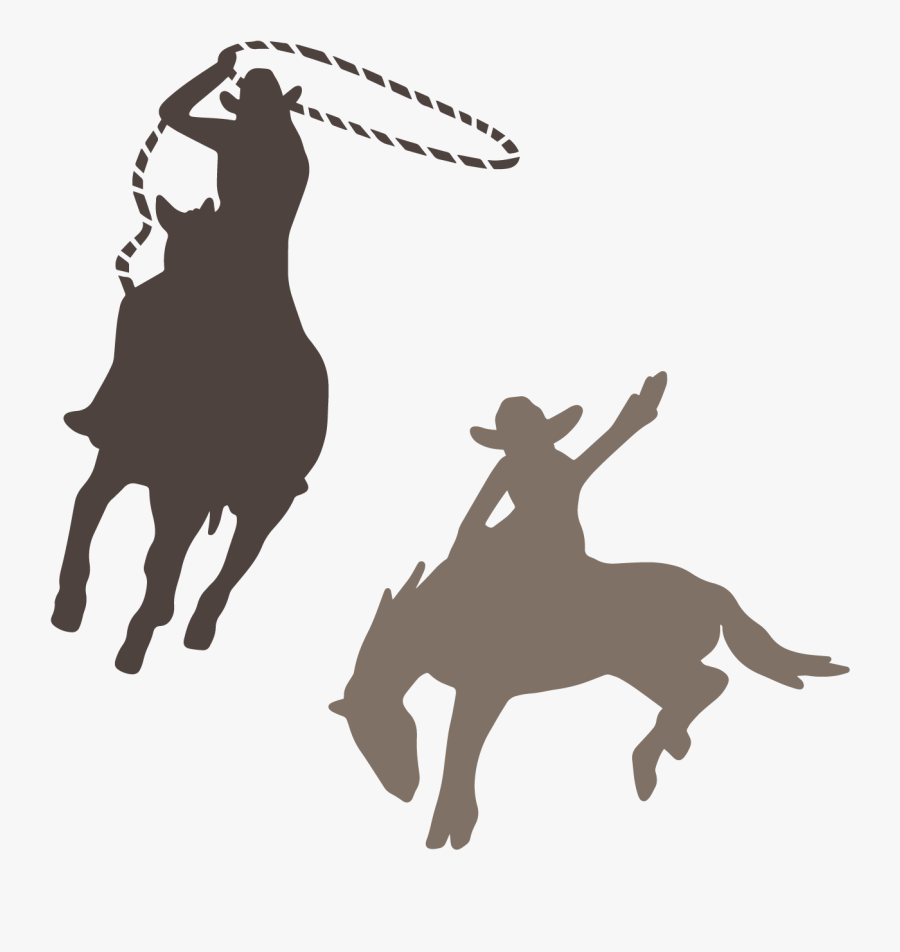 Transparent Cowboy Silhouette Png - Transparent Rodeo Png, Transparent Clipart